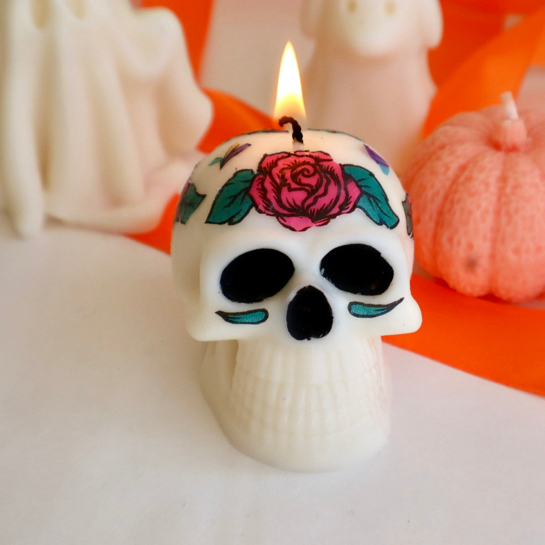 Vela Calavera Mexicana – Regalo Original Día de los Muertos
