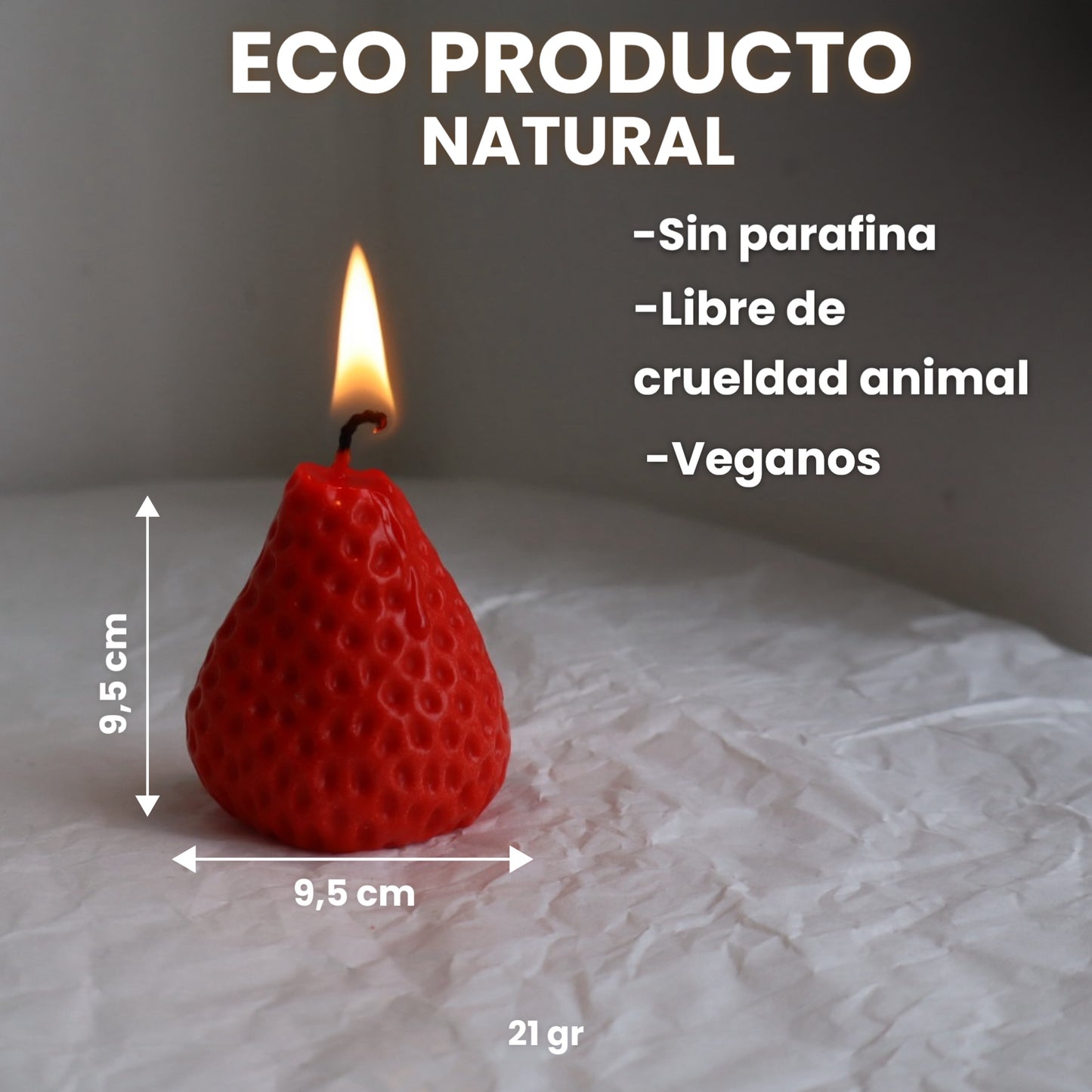 Mini velitas aromáticas “Dulce frutilla”