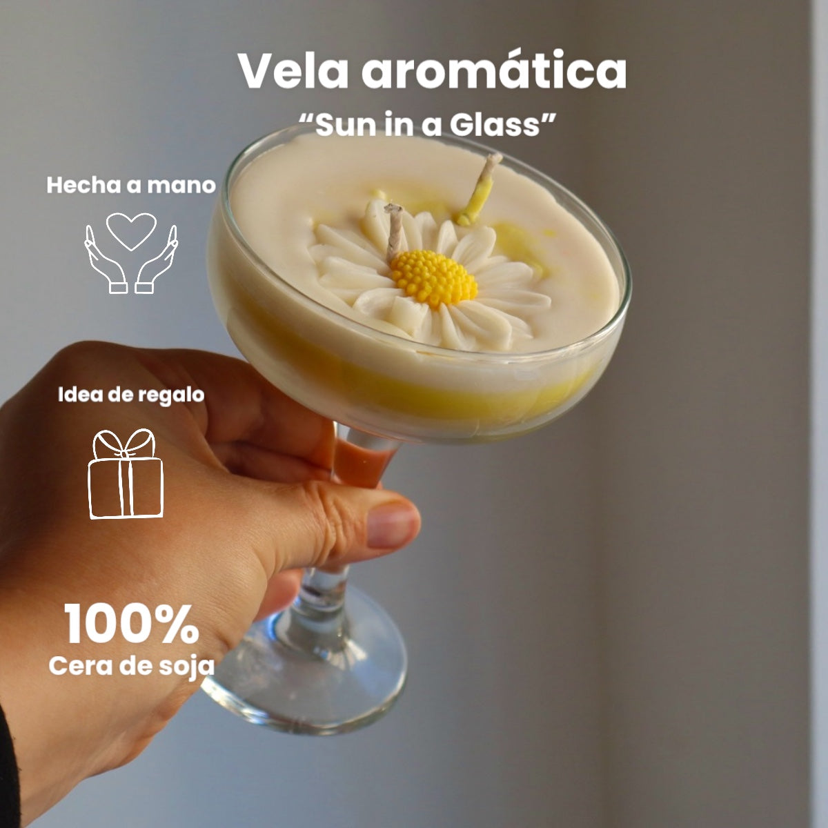 Vela cóctel “ Sun in a Glass”