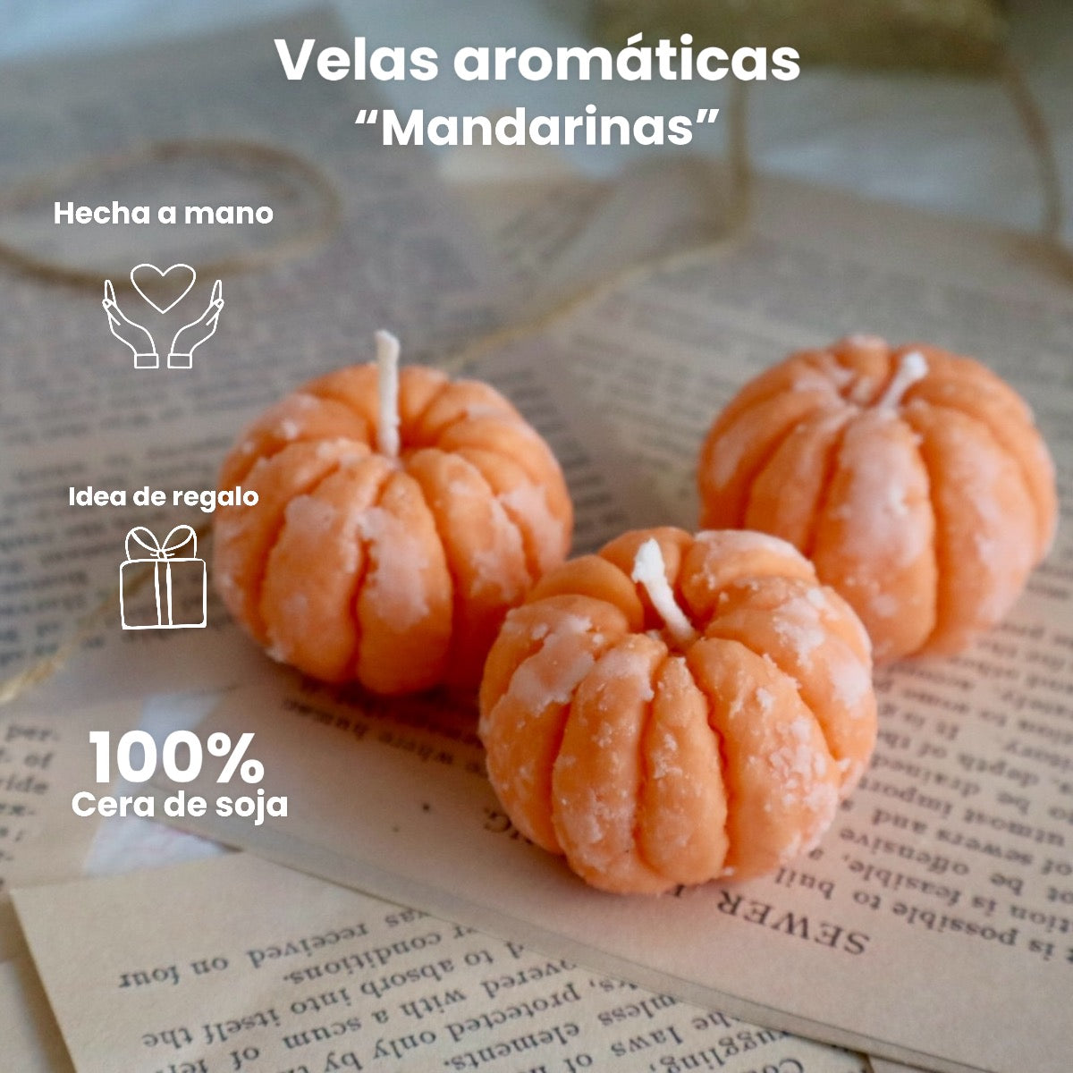 Velas aromáticas “Mandarinas”