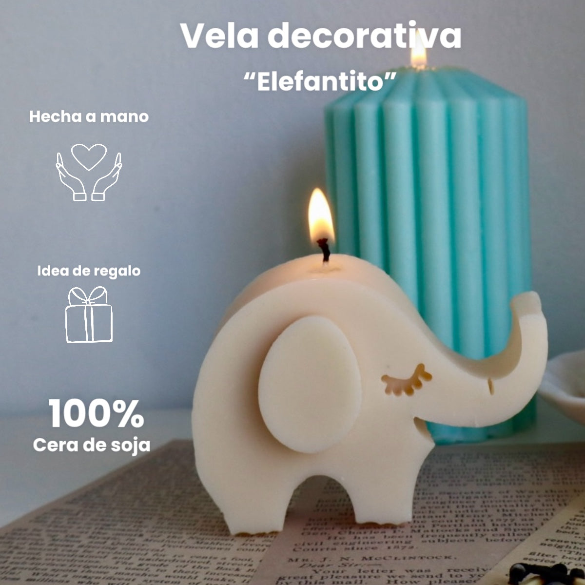 Vela decorativa “Elefantito”