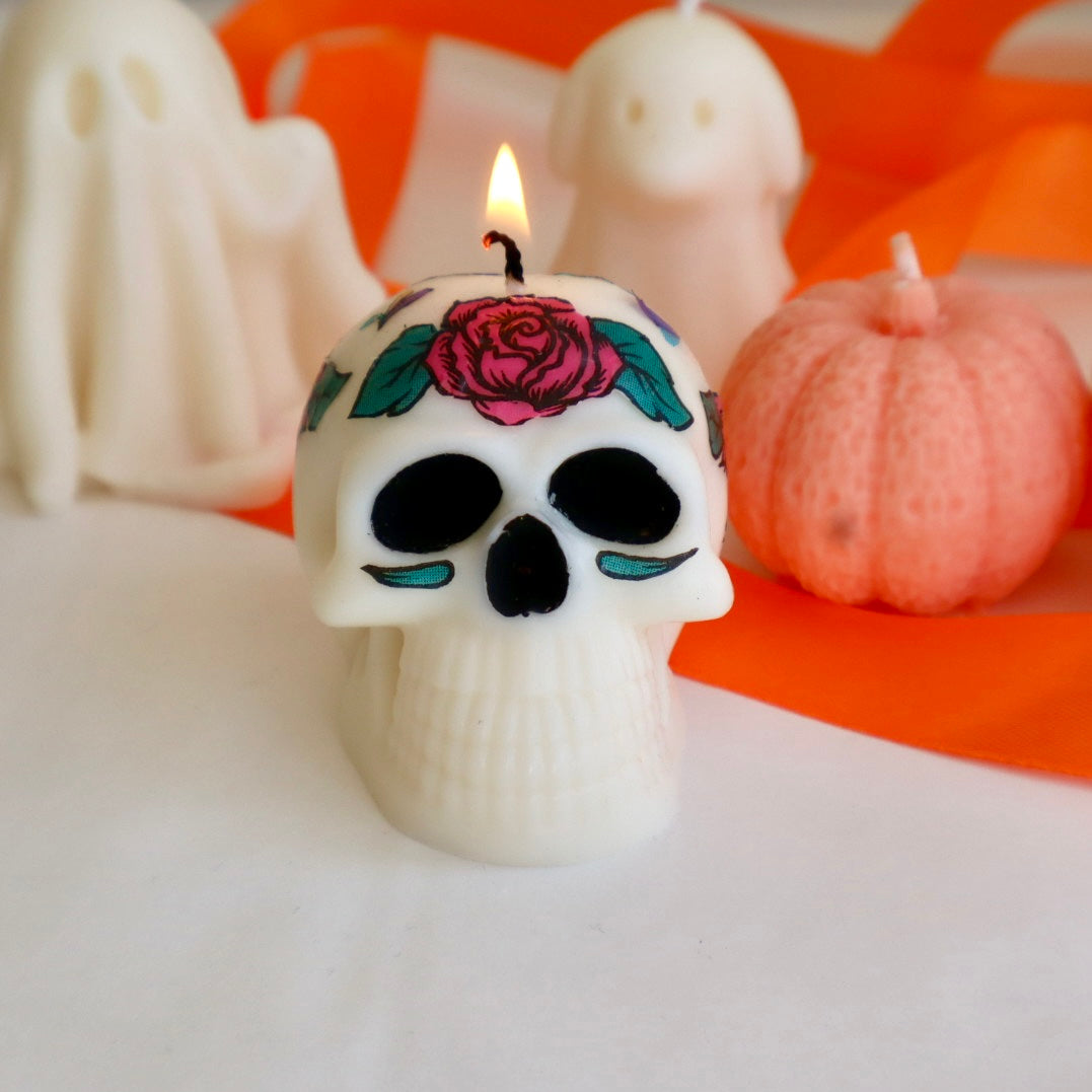 Vela Calavera Mexicana – Regalo Original Día de los Muertos