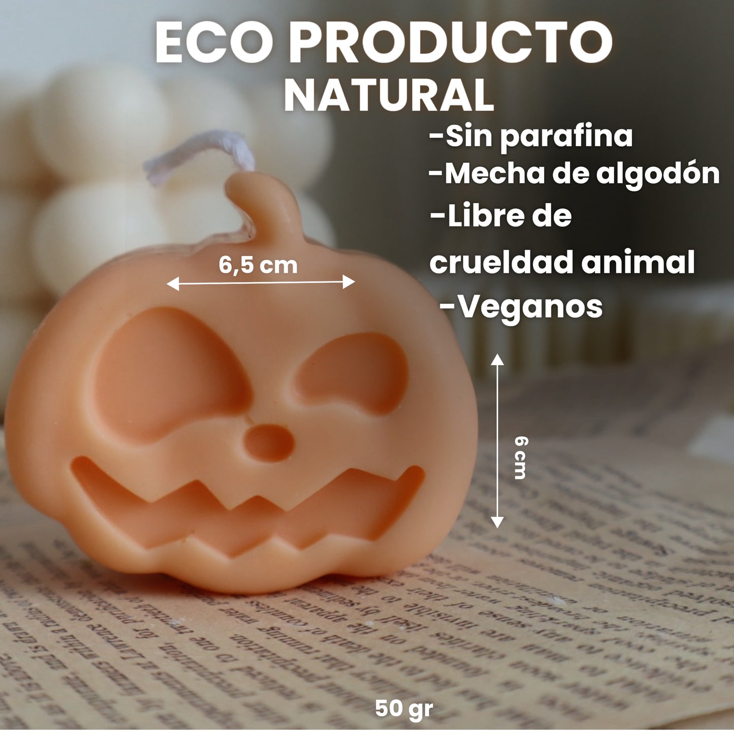 Vela decorativa “Calabaza C”