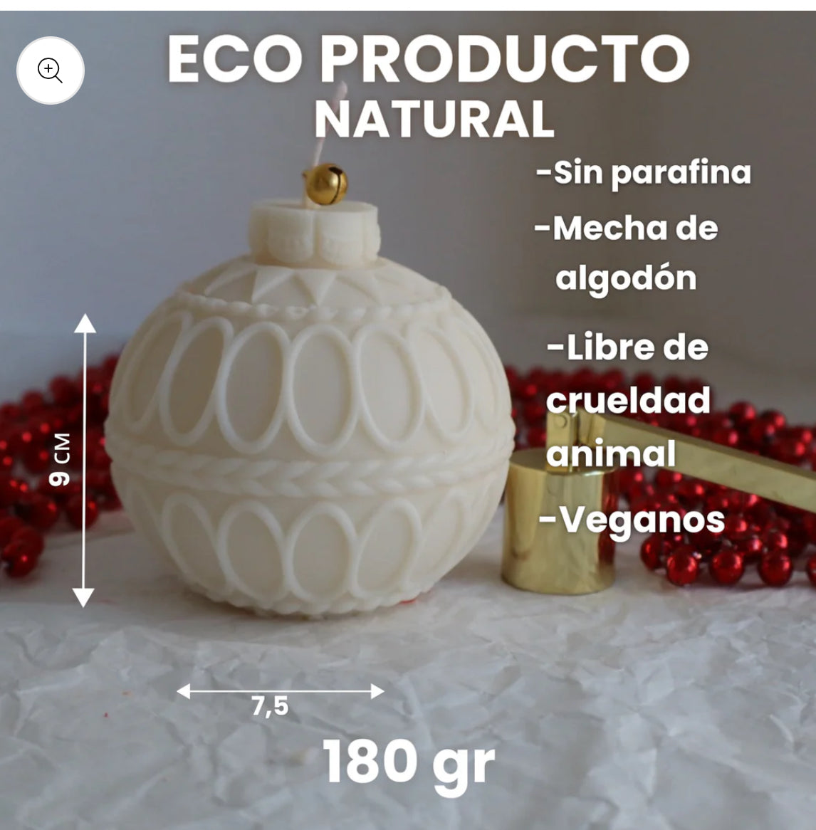 Kit velas decorativas “Adornos de Navidad” B