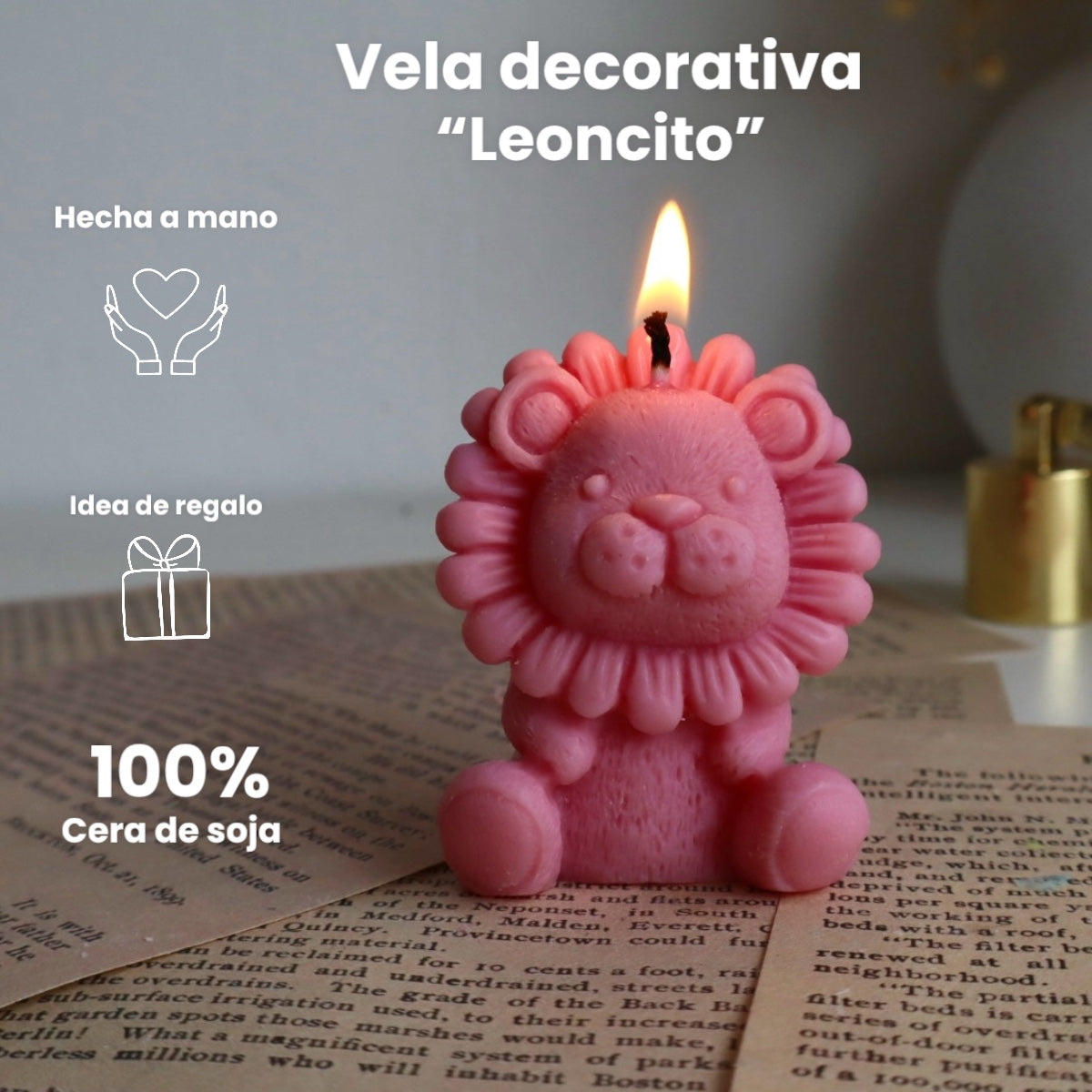 Vela decorativa “Leoncito”
