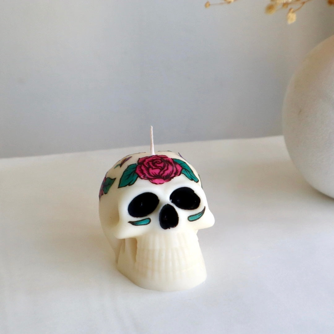 Vela Calavera Mexicana – Regalo Original Día de los Muertos
