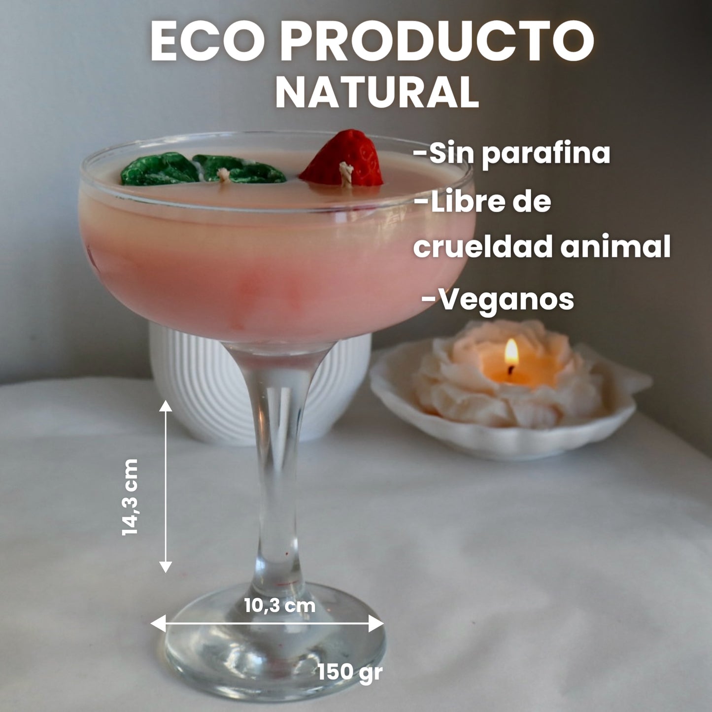 Vela aromática
"Brisa Rosada"