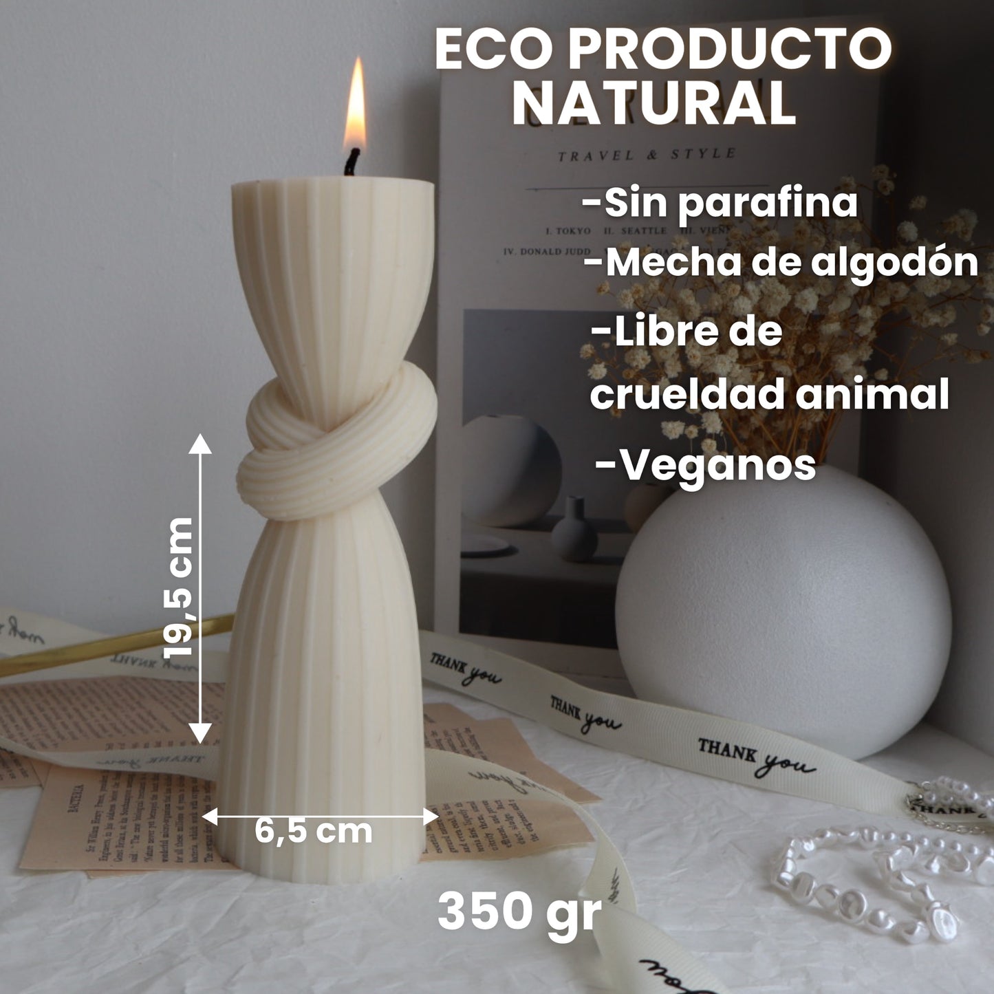Vela decorativa “Nodo”B