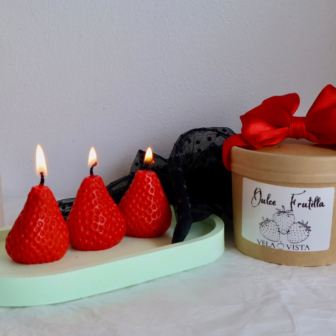 Mini velitas aromáticas “Dulce frutilla”