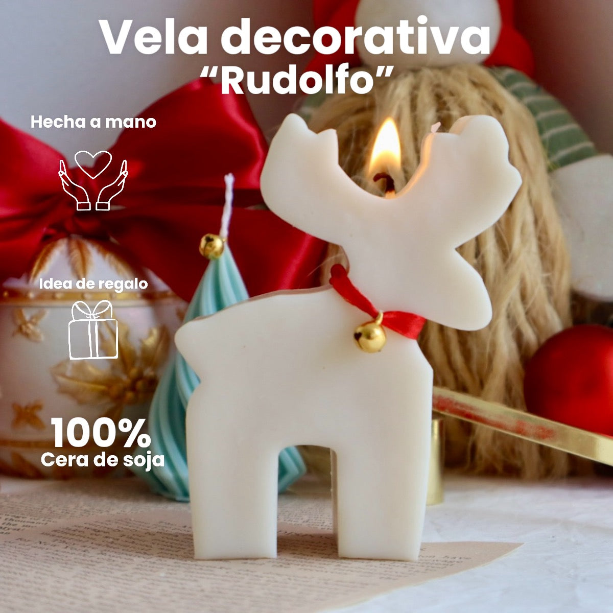 Vela decorativa “Rudolfo”