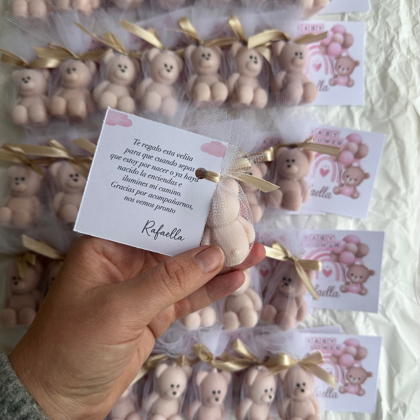 Ositos para baby shower y bautizo