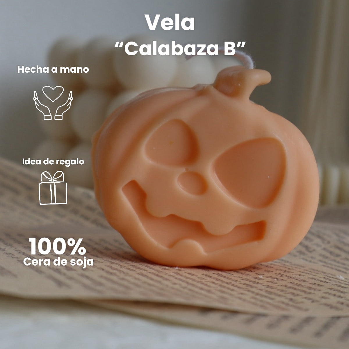 Vela decorativa “Calabaza B”