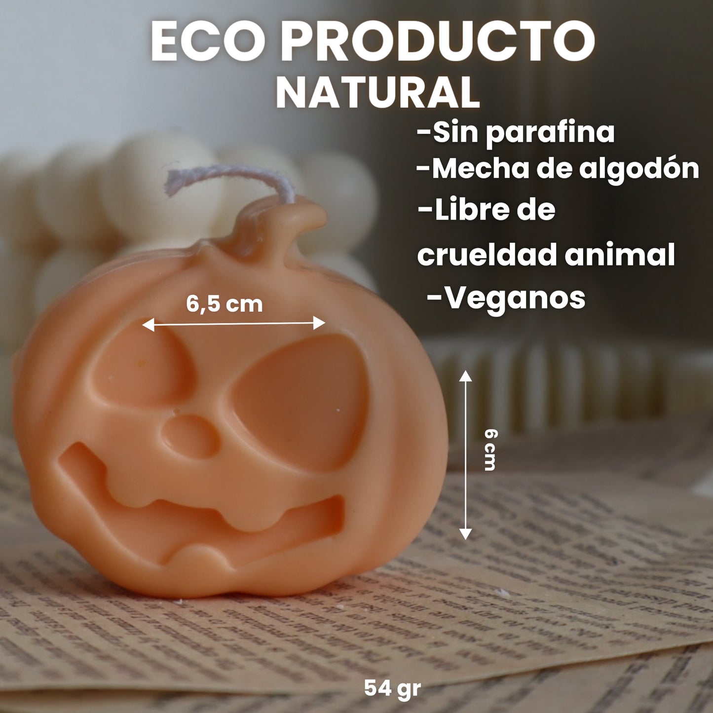 Vela decorativa “Calabaza B”