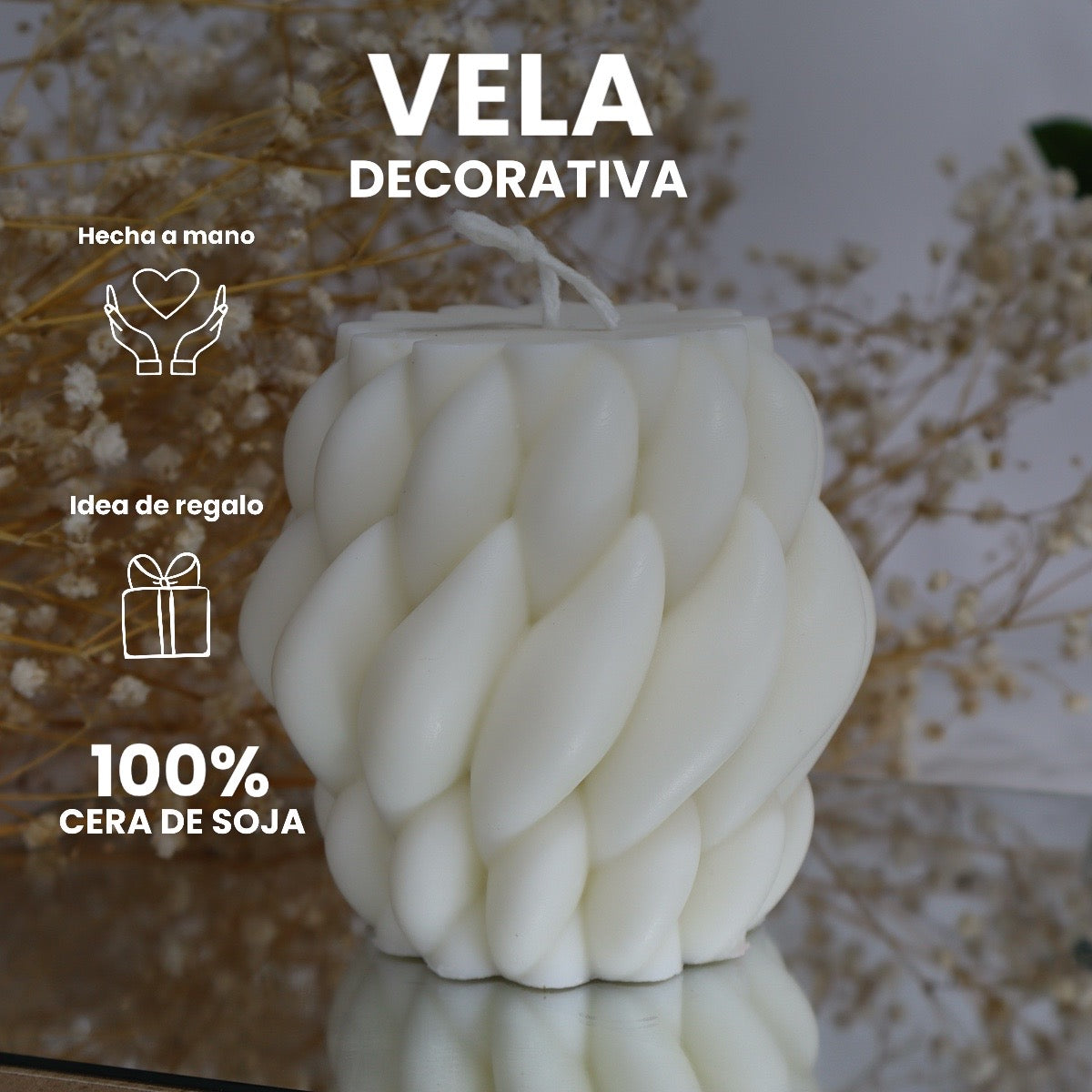 Vela”Knitted”pequeña