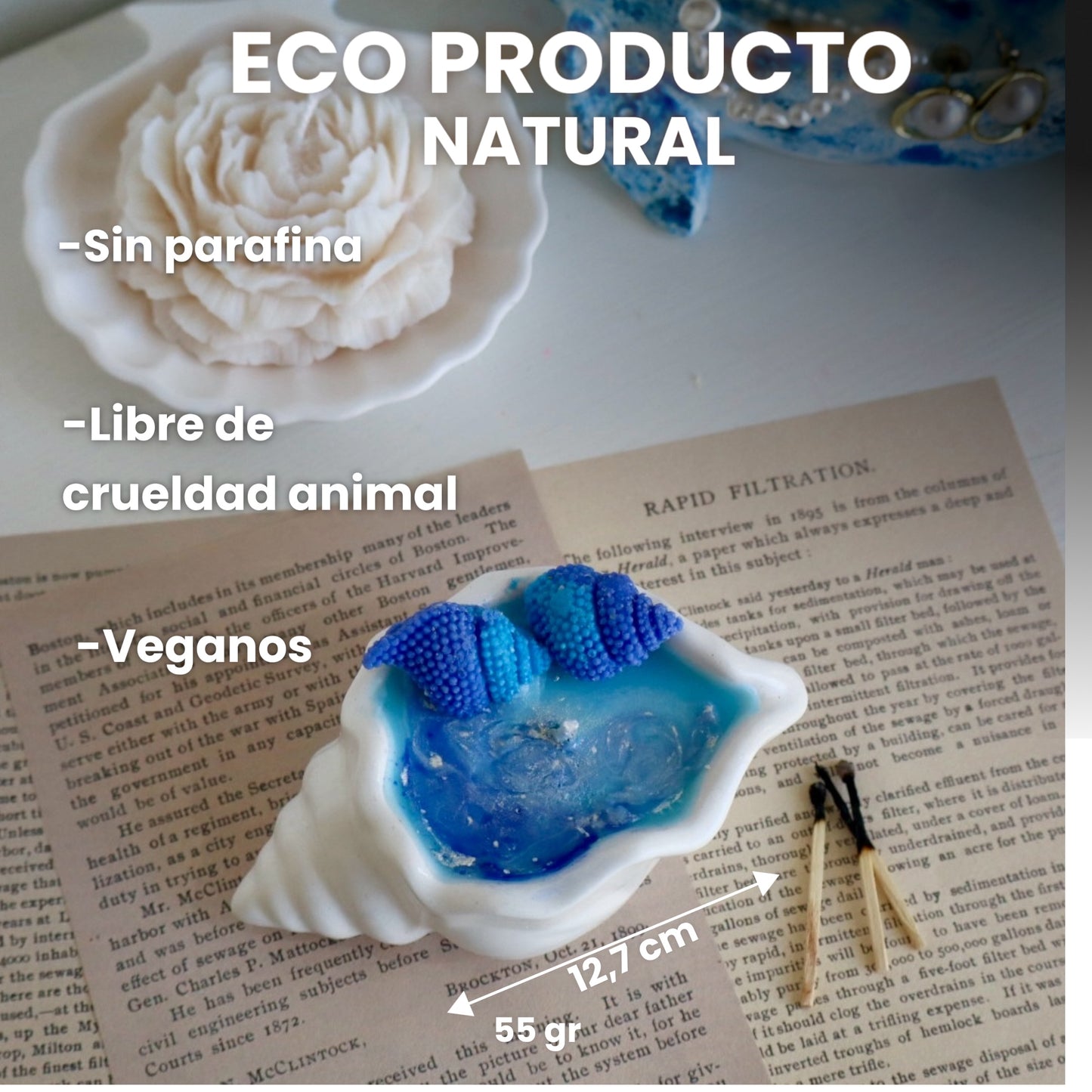 Vela aromática “Amor del océano”