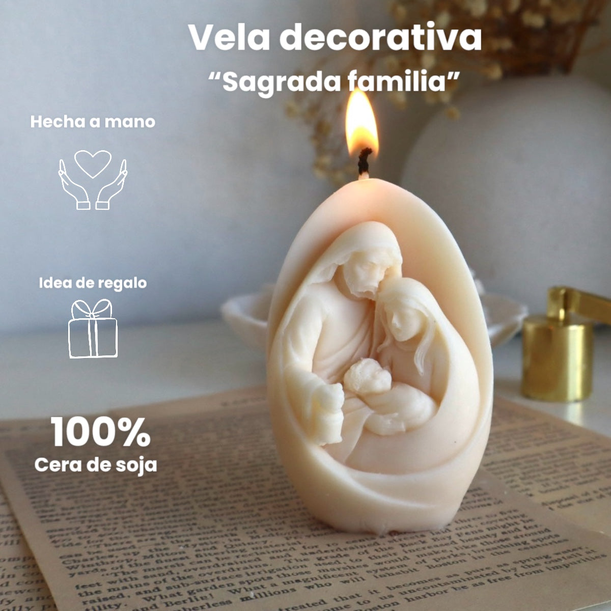 Vela decorativa “Sagrada Familia “