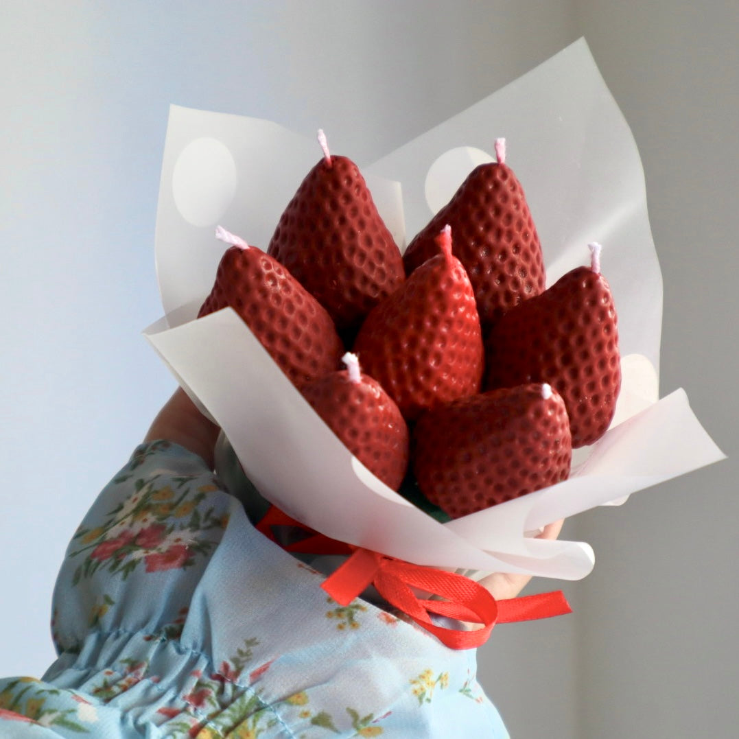 Ramo de velas de frutilla