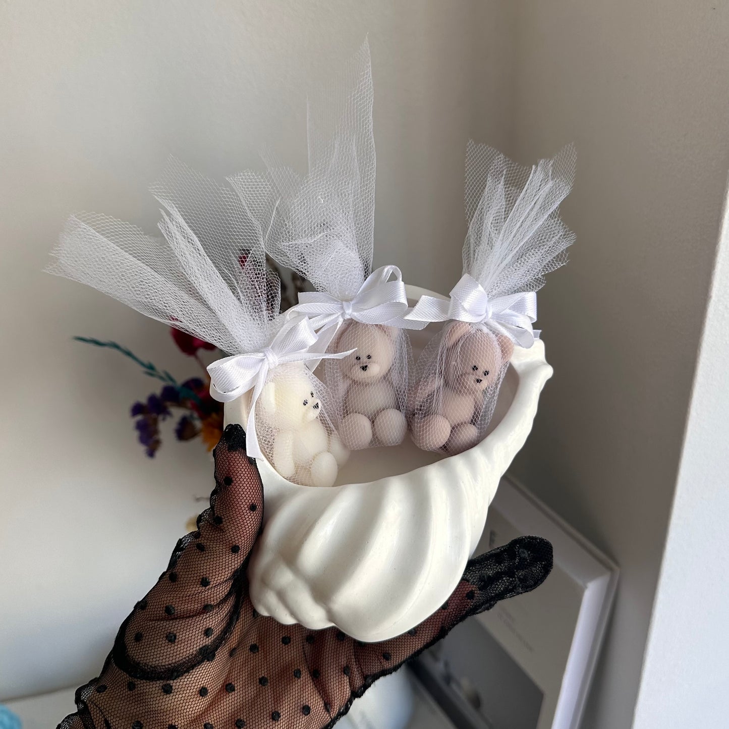 Mini velitas  ositos para los invitados