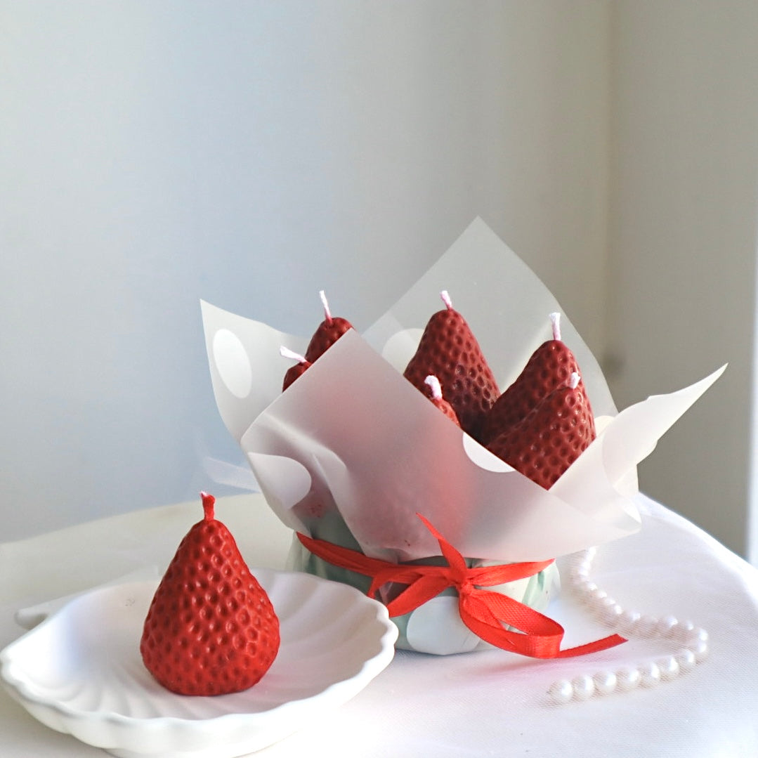 Ramo de velas de frutilla