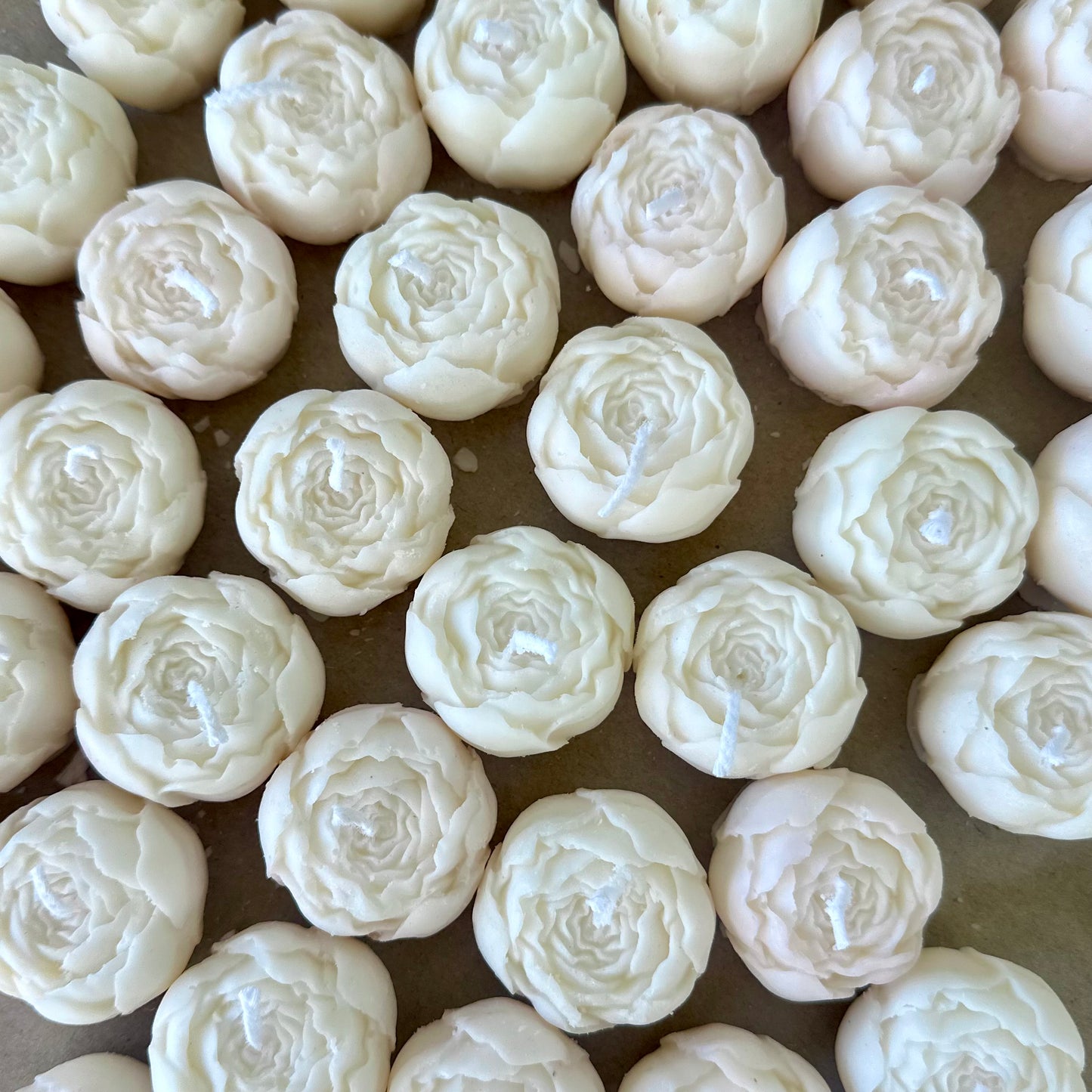 Velas En Forma De Peonía,  Regalo Matrimonio Baby Shower