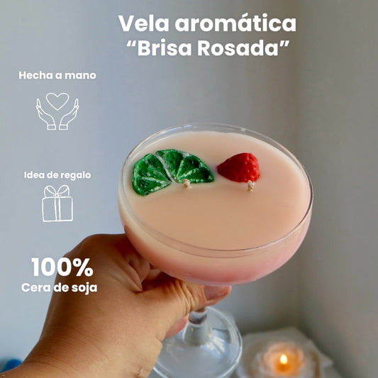 Vela aromática
"Brisa Rosada"