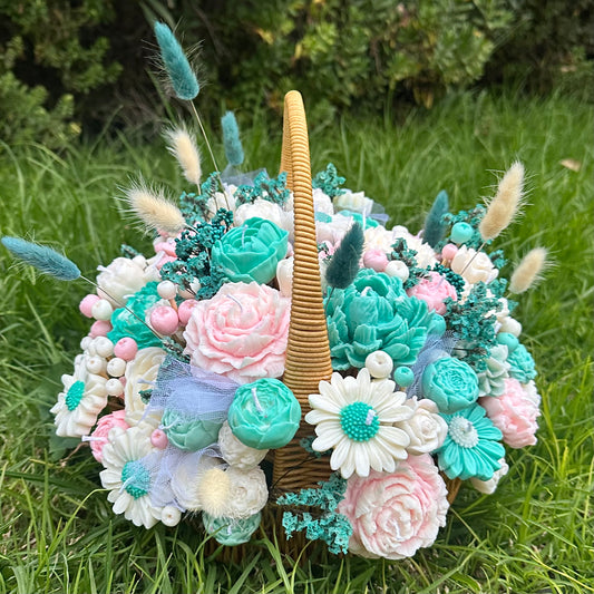 Canasto de Velas de Soja «Jardín Eterno»